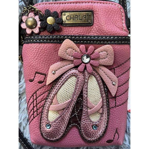 NWT CHALA Crossbody Cell Phone Purse-Women Leather Multicolor Handbag - Picture 3 of 6